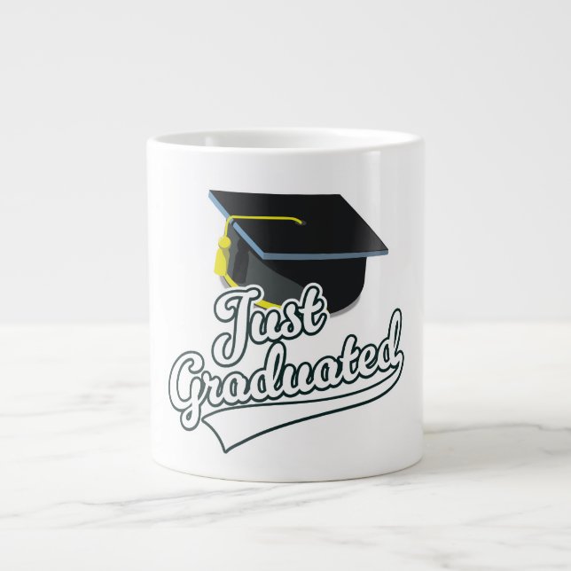 Taza De Café Gigante ¡Acabé la carrera! (Frente)