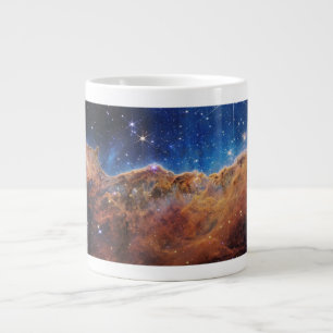 Taza De Café Gigante Acantilados cósmicos Telescopio web Carina Nebula 