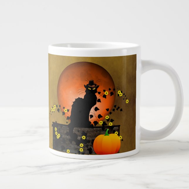 Taza De Café Gigante Acción de Gracias de Chat Noir (Derecha)