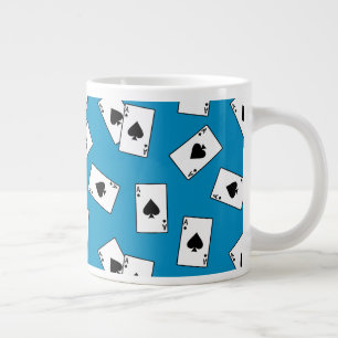Taza De Café Gigante Ace Of Spades Poker Blackjack Casino Gamer
