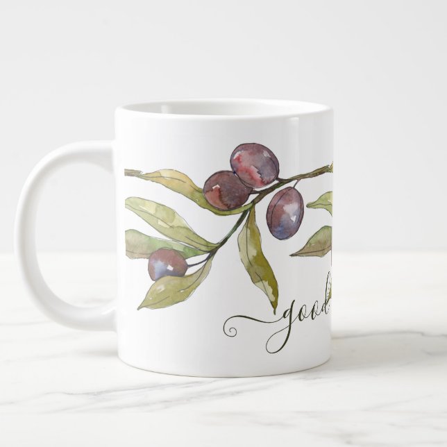 Taza De Café Gigante Aceitunas acuáticas, café gigante de buena mañana (Izquierda)