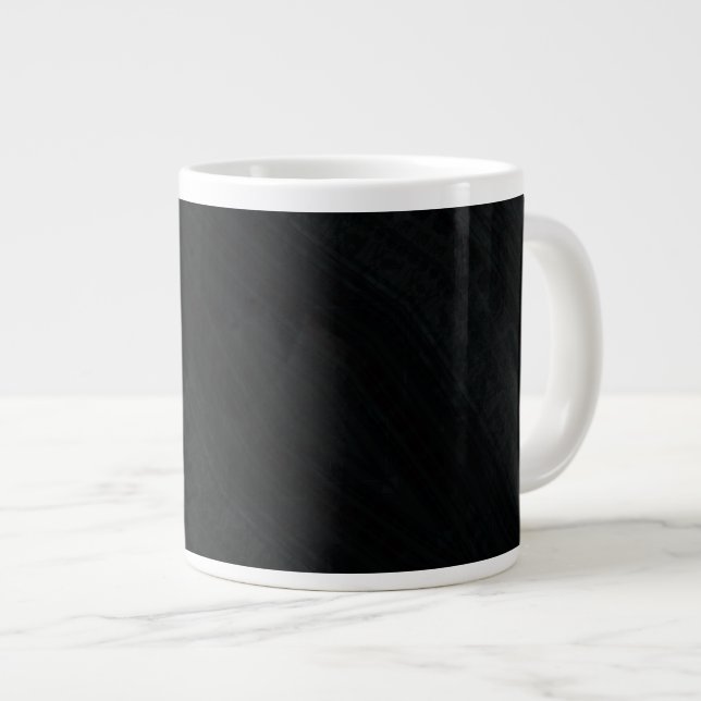 Taza De Café Gigante Aceptación | Textura ecléctica oscura