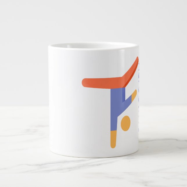 Taza De Café Gigante Acrobacia - Jumbo Mug (Frente)