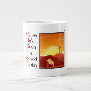 Taza De Café Gigante Acrónimo de Cristo Jumbo Café Mug