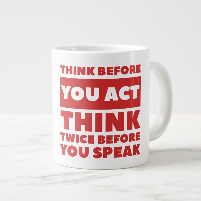 Taza De Café Gigante Act Jumbo Mug (Derecha)
