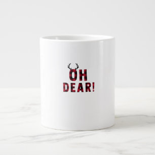 Taza De Café Gigante Actitud Divertida Oh Querido Ciervo Cuadros Diseño