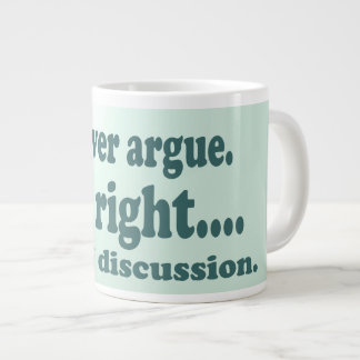 Taza De Café Gigante Actitud enorme del verde de la sopa
