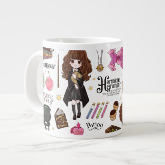 Taza De Café Gigante Acuarela mágica Hermione Granger