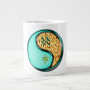 Taza De Café Gigante Acuario & Mono de Fuego