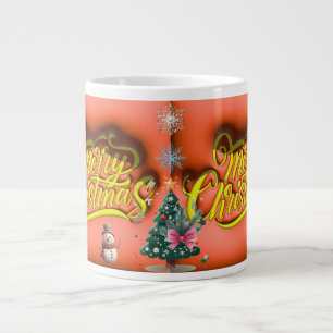 Taza De Café Gigante AD 024 - Gráfico digital de Navidad feliz navidad