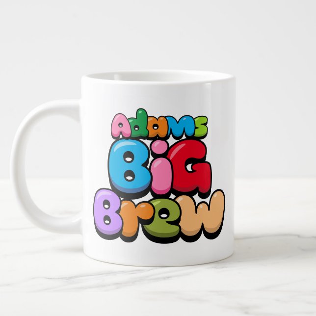 Taza De Café Gigante Adams Big Brew Giant Coffee Mug (Izquierda)