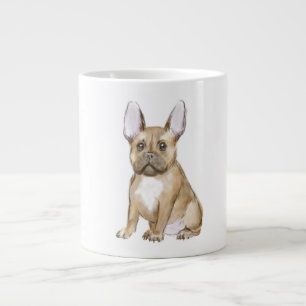 Taza De Café Gigante Adorable french bulldog puppy