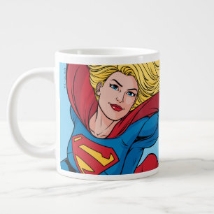 Taza De Café Gigante Adorable Supergirl Stance