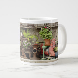Taza De Café Gigante Adornos en cerca de madera, Isla Catalina,
