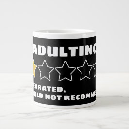 Taza De Café Gigante Adultar Sobrevalorado No Recomendaría Una Estrella