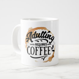 TAZA DE CAFÉ GIGANTE ADULTO REQUIERE AMOR AL CAFÉ