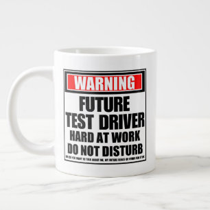 Taza De Café Gigante Advertencia El Controlador De Pruebas Futuro Es Du