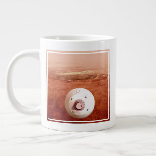 Taza De Café Gigante Aeródromo Con Perseverancia Rover Descent To Mars