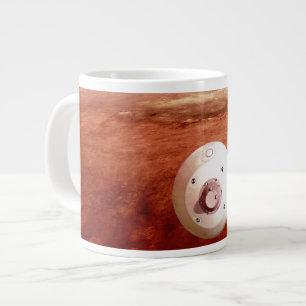 Taza De Café Gigante Aeródromo Con Perseverancia Rover Descent To Mars