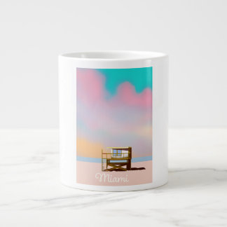 Taza De Café Gigante Afiche de Miami Lifeguard Travel