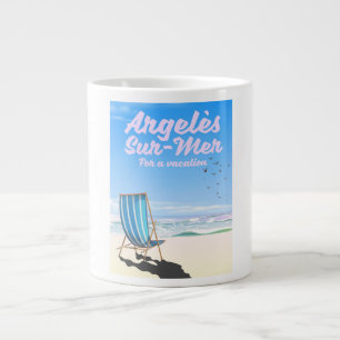 Taza De Café Gigante afiche de viajes de argelès-sur-mer France
