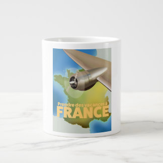 Taza De Café Gigante Afiche de viajes de vacaciones a Francia