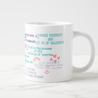 Taza De Café Gigante Afirmación positiva Coffee Mug