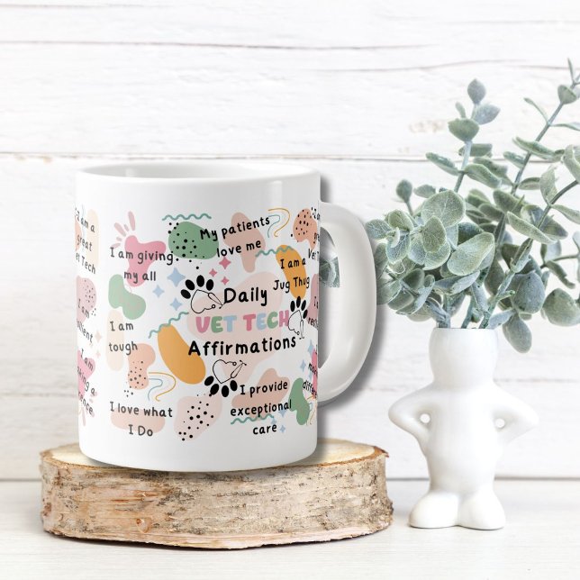 Taza De Café Gigante Afirmaciones positivas del asistente técnico de Ve (Subido por el creador)