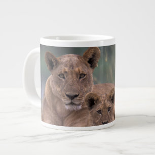 Taza De Café Gigante África, Botsuana, Delta del Okavango. Leones