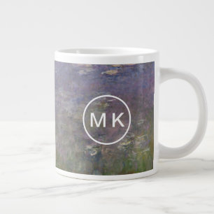 Taza De Café Gigante Agapanthus de los lirios de agua de Claude Monet