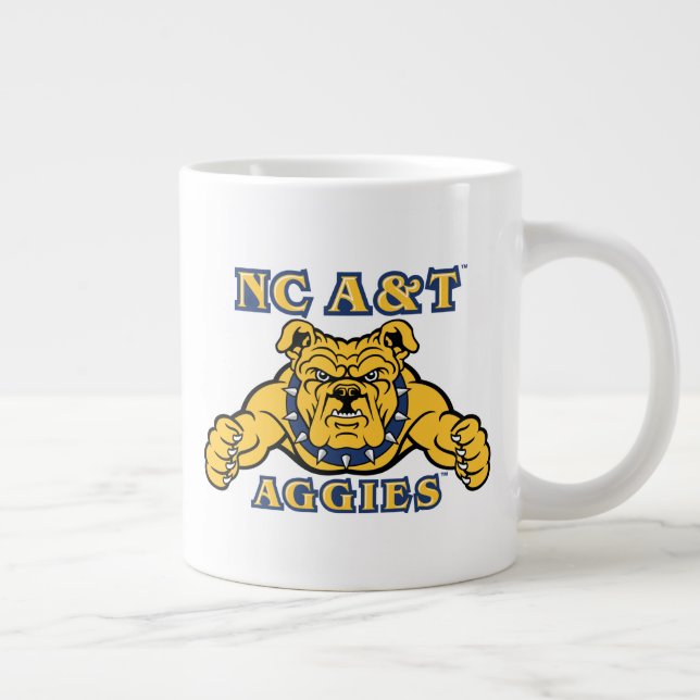 Taza De Café Gigante Agencias de A&T de CN | Bulldog Aggie (Derecha)