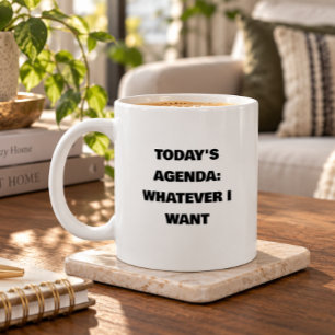Taza De Café Gigante Agenda de Hoy: Lo Que Quiera Divertida Jubilació