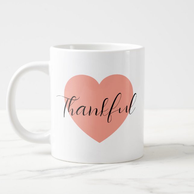 Taza De Café Gigante Agradecido  (Izquierda)