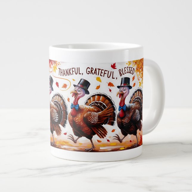 Taza De Café Gigante Agradecidos agradecidos agradecimientos Feliz Acci (Derecha)