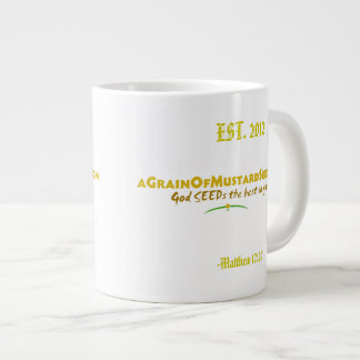 Taza De Café Gigante Agrainofmustardseed.com EST 2012