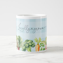 Taza De Café Gigante Agricultores cultivados localmente comercializan d