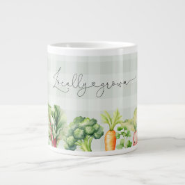 Taza De Café Gigante Agricultores cultivados localmente comercializan d