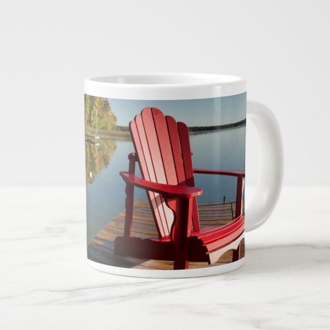 Taza De Café Gigante Agua | Cátedra Adirondack en el lago (Derecha)