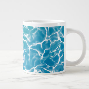 Taza De Café Gigante Agua del Mar Azul*