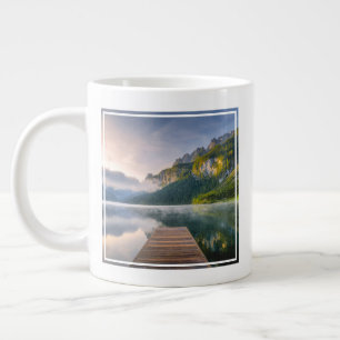 Taza De Café Gigante Agua Lago alpino de Azure, Austria