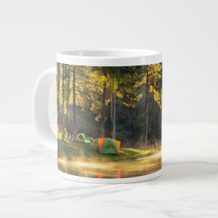 Taza De Café Gigante Agua Lago de Meahongson, Tailandia