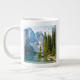Taza De Café Gigante Agua Lago Moraine, Canadá