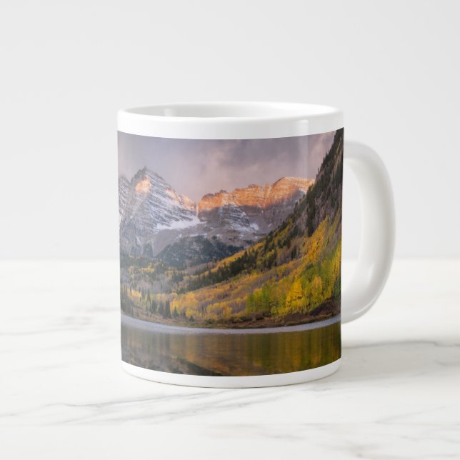 Taza De Café Gigante Agua | Maroon Bells Colorado (Derecha)