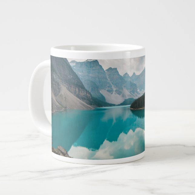 Taza De Café Gigante Agua | Moraine Lake Alberta Canadá (Izquierda)