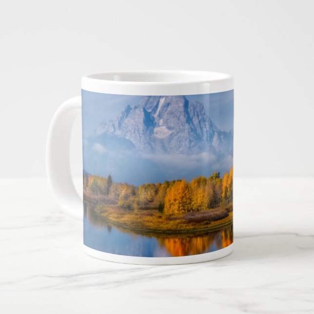 Taza De Café Gigante Agua | Oxbow Bend Jackson Wyoming (Izquierda)