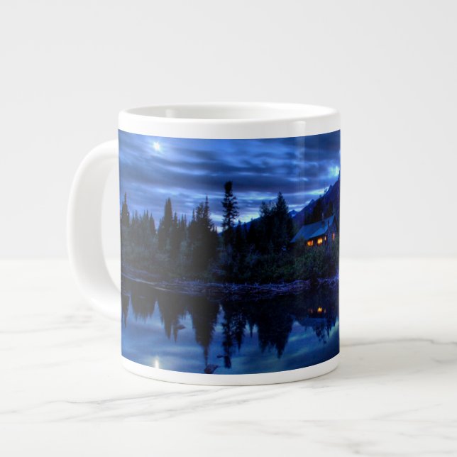 Taza De Café Gigante Agua | Parque nacional Jenny Lake Grand Teton (Izquierda)