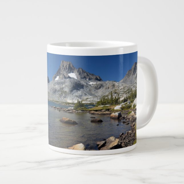 Taza De Café Gigante Agua | Pico de Banner Lago Isla Mil (Derecha)