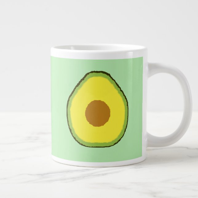 Taza De Café Gigante Aguacate (Derecha)