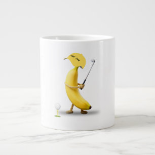 Taza De Café Gigante Agujero en Uno – Dibujo animado divertido de un pl