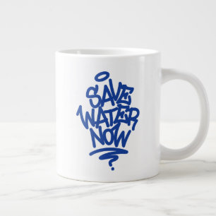 Taza De Café Gigante Ahorre agua ahora
